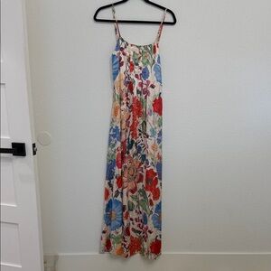 Floral Maxi Dress with Spaghetti Straps